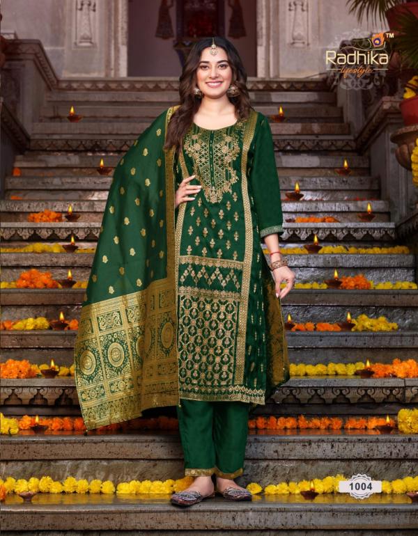 Radhika Banarasi 1 Festive Wear Silk Designer Readymade Collection